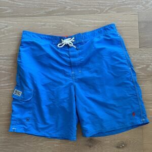 Polo Ralph Lauren Men’s Swim Trunks XL Blue Drawstring Mesh Lined Board Shorts